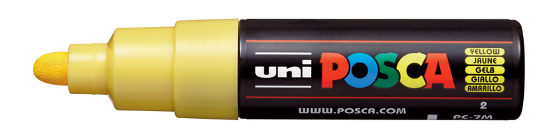 Uni-Ball Posca Marking Pen 7M | Yellow | Pack of 1