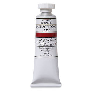 M. Graham Artists' Gouache - Quinacridone Rose, 15 ml tube