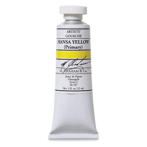 M. Graham Artists' Gouache - Hansa Yellow, 15 ml tube