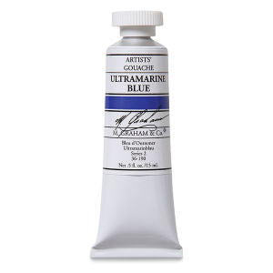 M. Graham Artists' Gouache - Ultramarine Blue, 15 ml tube