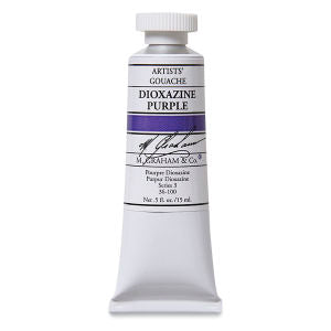 M. Graham Artists' Gouache - Dioxazine Purple, 15 ml Tube