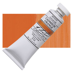 M. Graham Artists' Gouache - Cadmium Orange, 15 ml tube