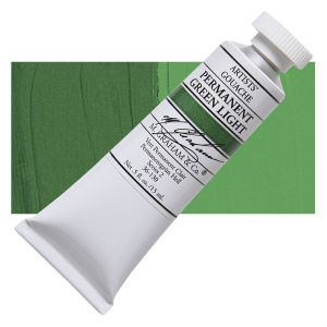 M. Graham Artists’ Gouache Color 15ml tubes (OPEN STOCK) (Permanent Green Light 130)