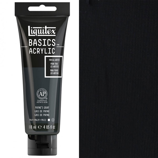 Liquitex - Basics Acrylic Colour - 118ml - Paynes Grey