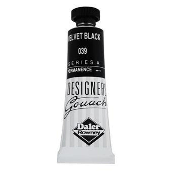 Daler Rowney Designers Gouache 38ml Velvet Black (Pack of 1)