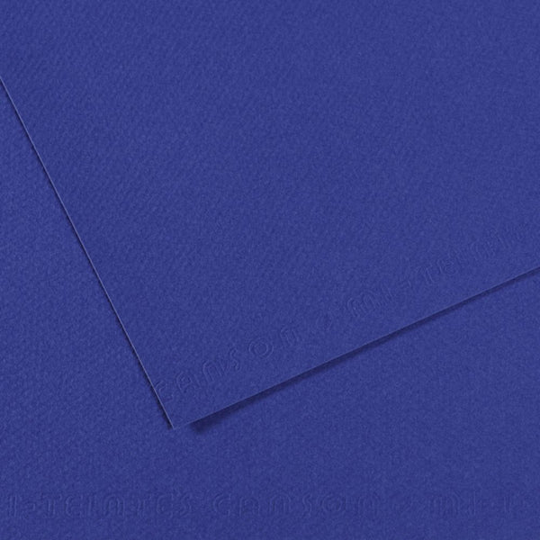Canson Mi-Teintes 160 GSM Embossed 50 x 65 cm Coloured Paper Sheets (Ultramarine,25 Sheets)