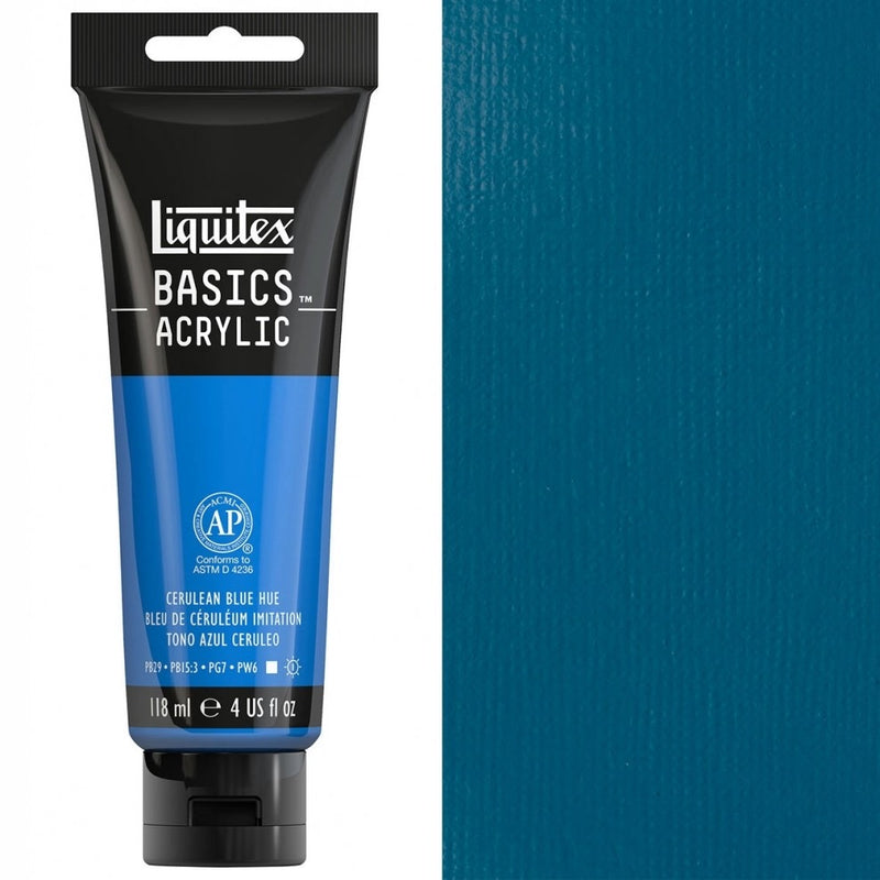 Liquitex Basics Acrylic Color - Cerulean Blue Hue, 118 ml