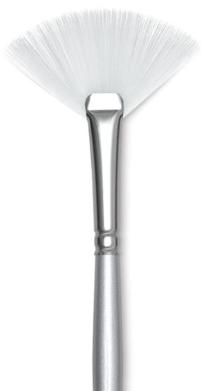 Silver Brush Series 1504 White Fan Blender Short Handle Size 4
