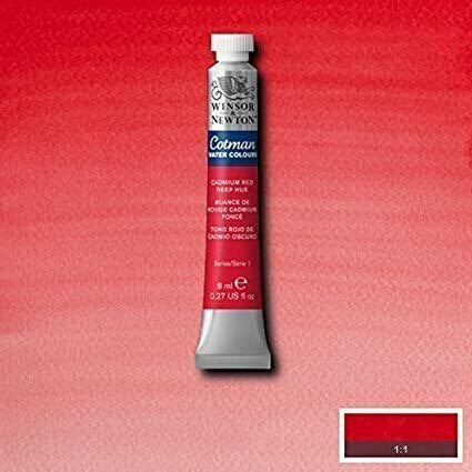 Winsor & Newton Cotman Water Colour 8ML CADMIUM RED DEEP HUE