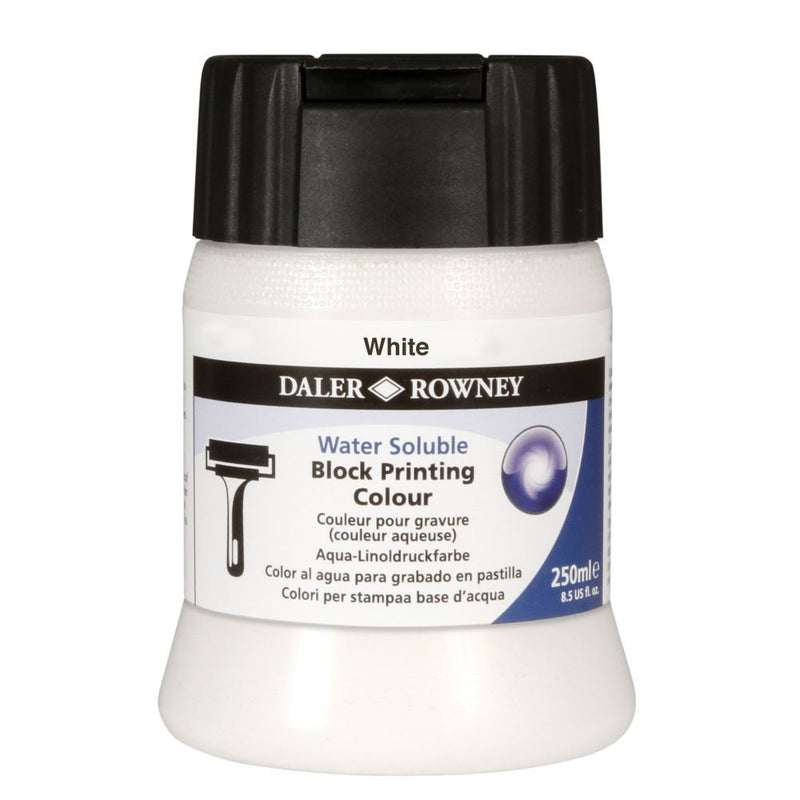 Daler-Rowney Water Soluble Block Printing Colour (250ml, White) Pack of 1