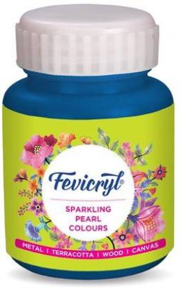 FEVICRYL Sparkling Pearl Acrylic Colour 100ml- Dark Blue