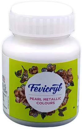 FEVICRYL Sparkling Pearl Acrylic Colour 100ml- Silver