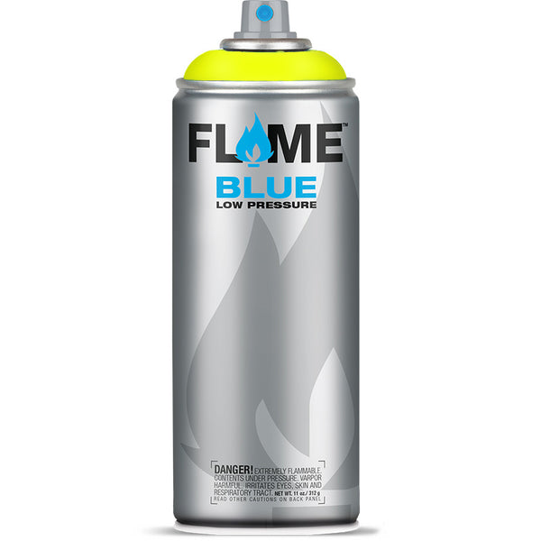 Flame Blue Low Pressure Acrylic Neon Yellow Colour Graffiti Spray Paint - FB 1000 (400ml)