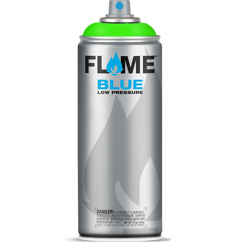 Flame Blue Low Pressure Acrylic Neon Green Colour Graffiti Spray Paint - FB 1006 (400ml)
