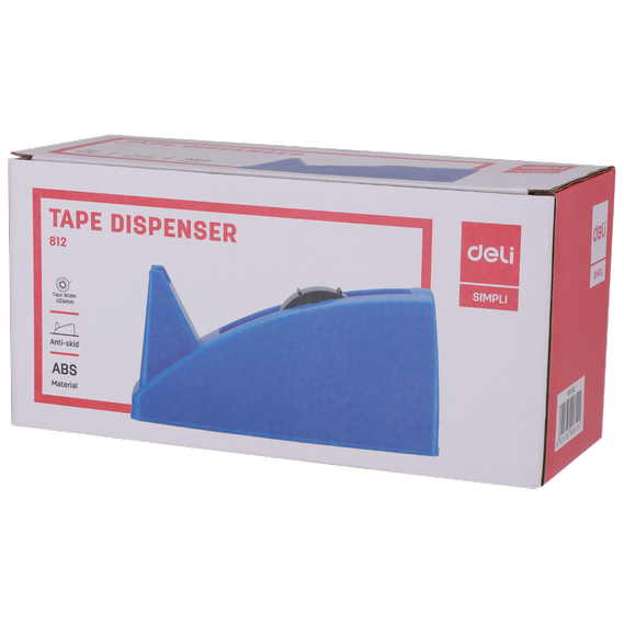 Deli W812 Tape Dispenser (Assorted, Pack of 1)