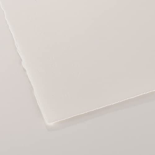 Arches Watercolour 185 GSM Hot Pressed Natural White Imperial Size (56 x76 cm OR 22 x29.9 inches) Paper Sheets, 10 Sheets