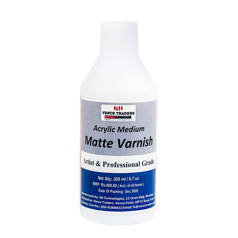 Venus Acrylic Medium Matte Varnish 200ML