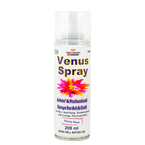 Venus Spray Art & Craft 200 ML 39 Glossy Black