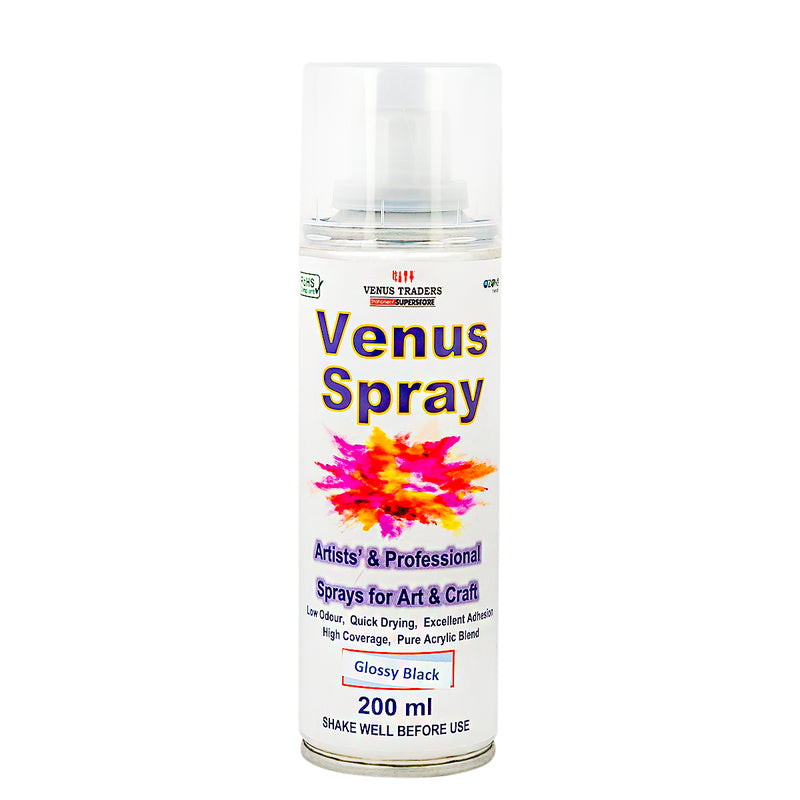 Venus Spray Art & Craft 200 ML 39 Glossy Black