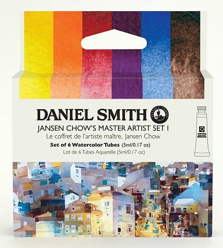Daniel Smith Watercolor 10 Color Jansen Chow's Master Artist Set 1 - 5ML (6 COLORS)