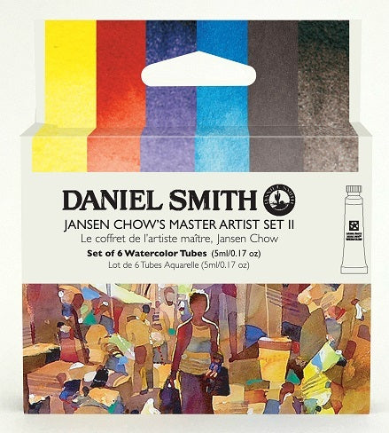 Daniel Smith Watercolor 6 Color Jansen Chow's Master Artist Set #2 (6 X 5ml Tubes)
