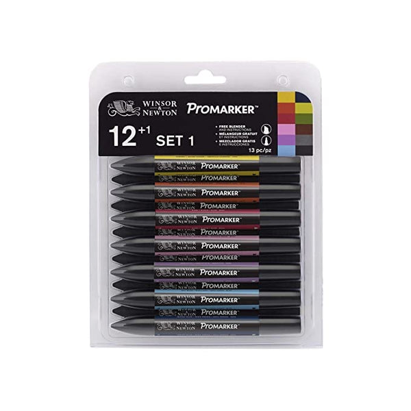 Winsor & Newton Twin Tip ProMarker (Pack of 12) - Set 1