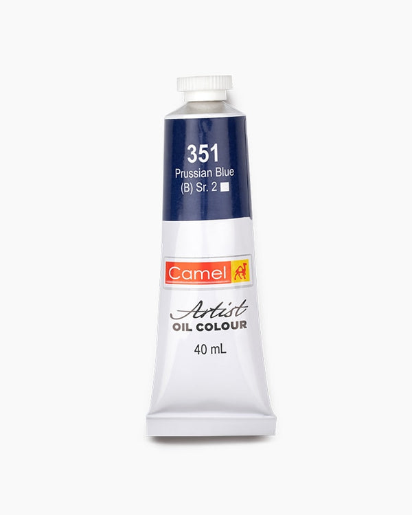 Camel Artist Oil Colour Individual tube of Prussian Blue in 40 ml