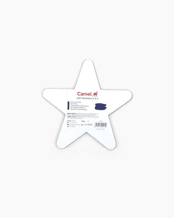 Camel Art board Individual board Star with Size 12 cm, Pack of 2