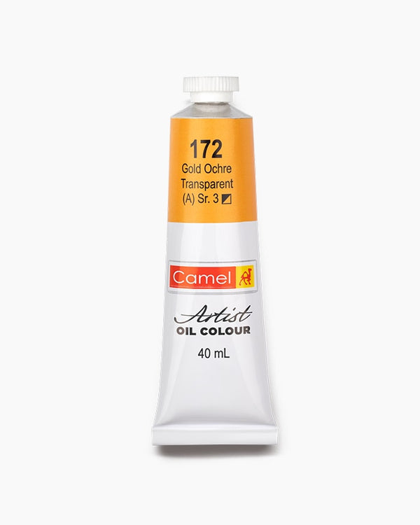 Camel Artist Oil Colour Individual tube of Gold Ochre Transparent in 40 ml