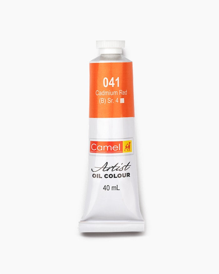 Camel Artist Oil Colour Individual tube of Cadmium Red in 40 ml