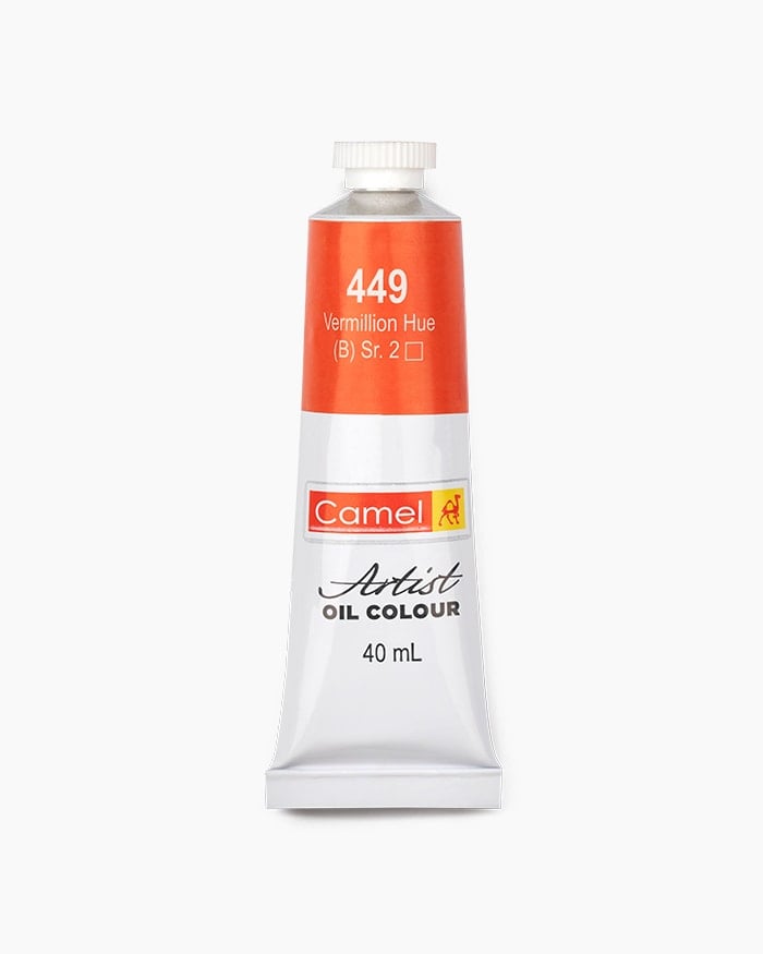 Camel Artist Oil Colour Individual tube of Vermilion Hue in 40 ml