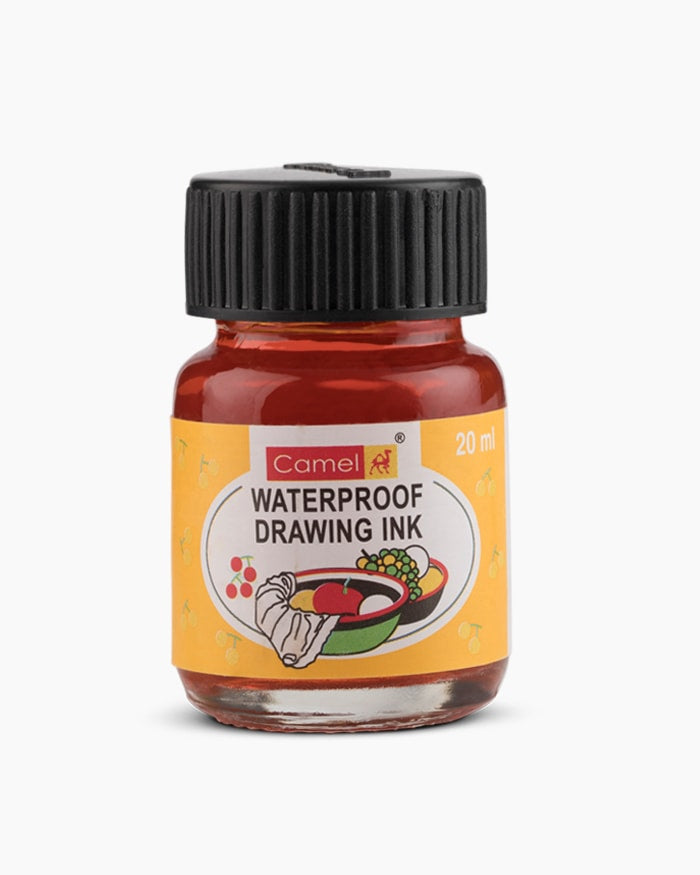 Camel Coloured Drawing Inks- Individual Bottle of Yellow in 20ml