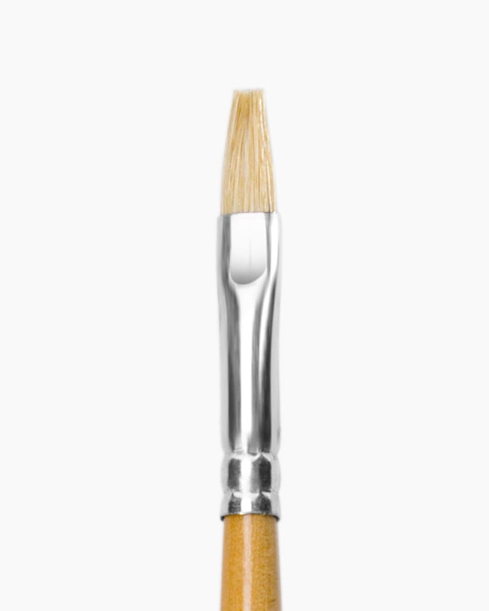 Camlin White Bristle Brushes Individual brush No 3, Flat - Series 56