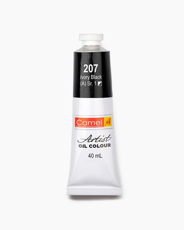 Camel Artist Oil Colour Individual tube of Ivory Black in 40 ml