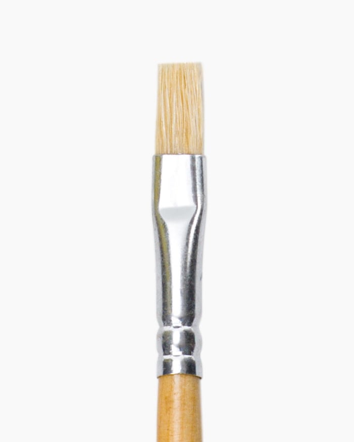 Camlin White Bristle Brushes Individual brush No 5, Flat - Series 56