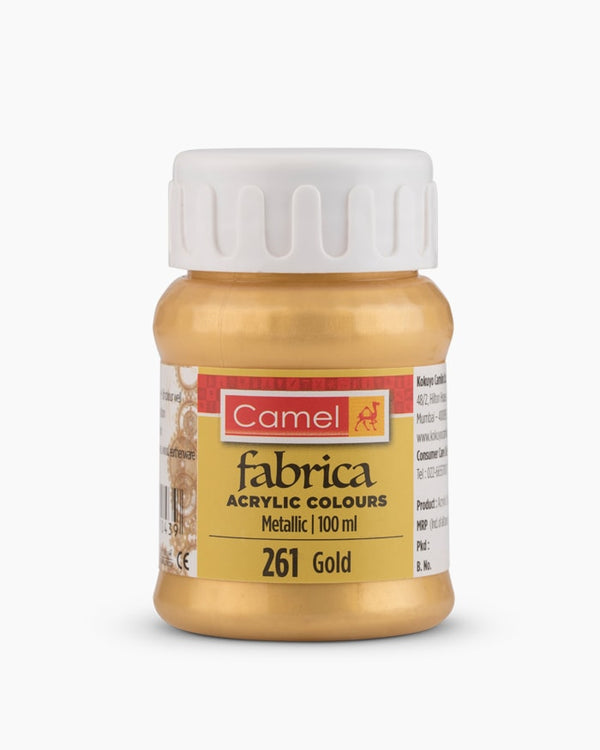 Camel Fabrica Acrylic Colour Metallic 261 Gold 100 ml
