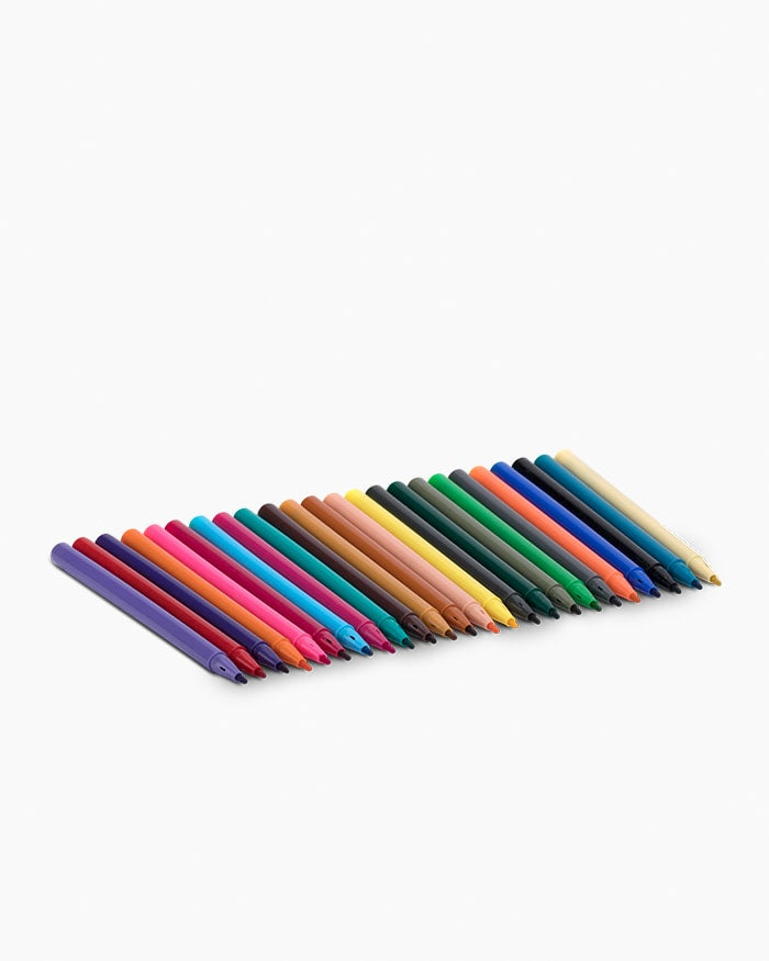 Camel Sketch Pens- Assorted Pack of 24 Shades, Full size