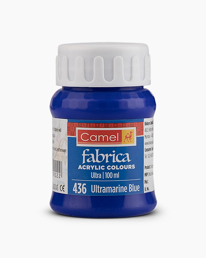 Camel Fabrica Acrylic Colours Individual bottle of Ultramarine Blue in 100 ml, Ultra range