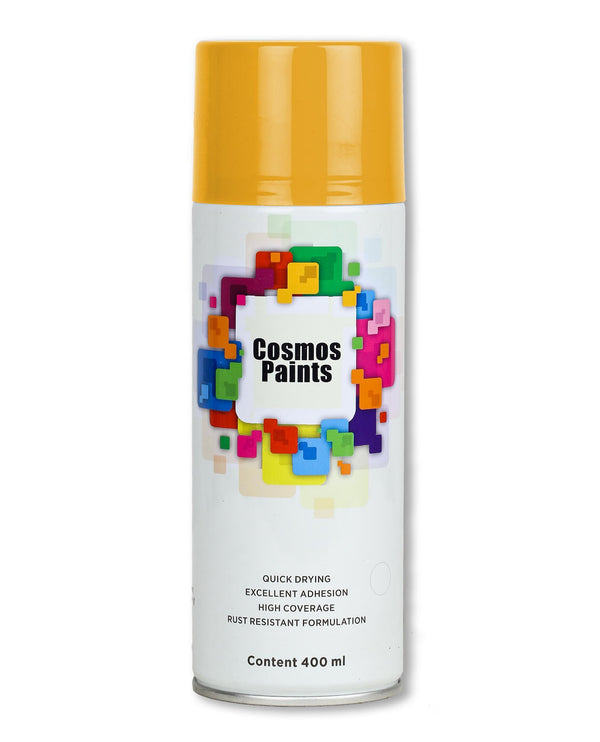 Cosmos Paints - Spray Paint in 25 Medium Yellow 400ml