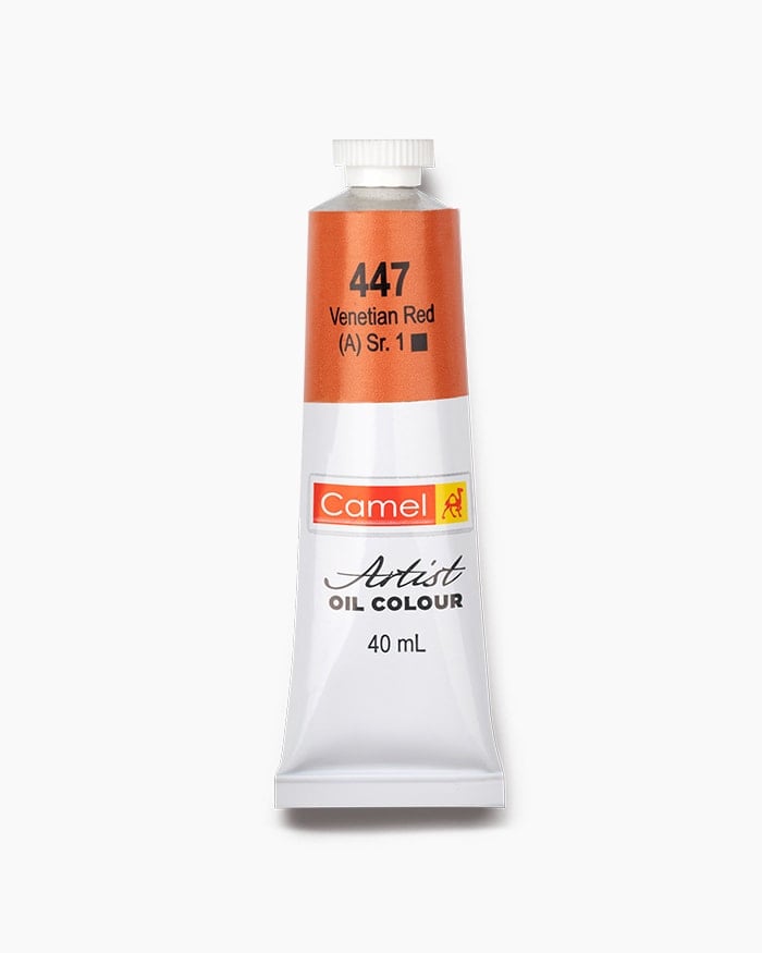 Camel Artist Oil Colour Individual tube of Venetian Red in 40 ml