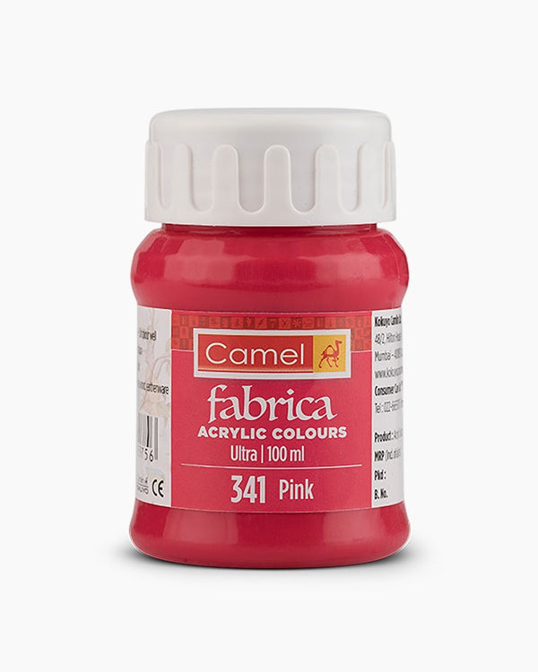 Camel Fabrica Acrylic Colours Individual bottle of Pink in 100 ml, Ultra range