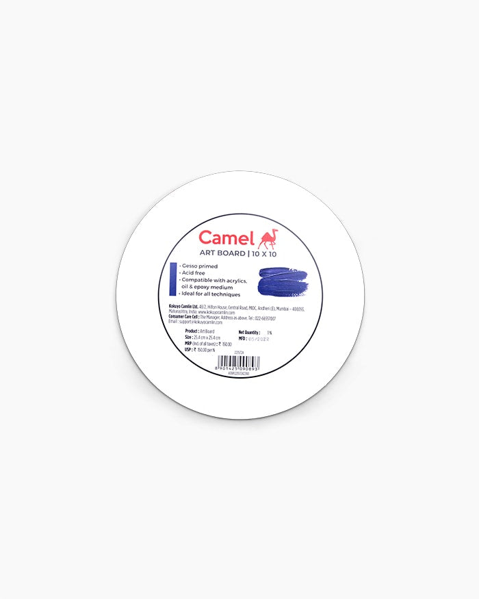 Camel Art board Individual board Circle with Size 25 cm x 25 cm, Pack of 2