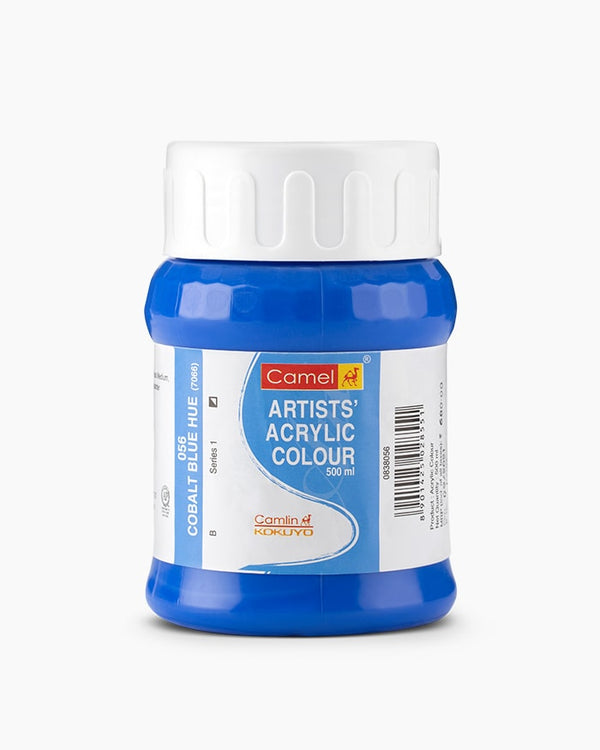 CAMEL ARTIST ACRYLIC COLOUR 500ML - COBALT BLUE HUE