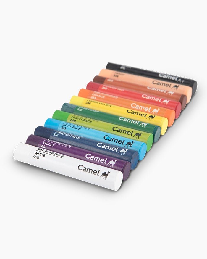 Camel Student Oil Pastels: Assorted Carton Set of 12 Shades