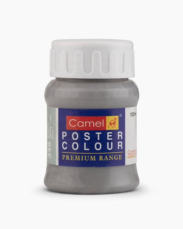 Camel Premium Poster Colour Individual bottle of Poster Grey in 100 ml