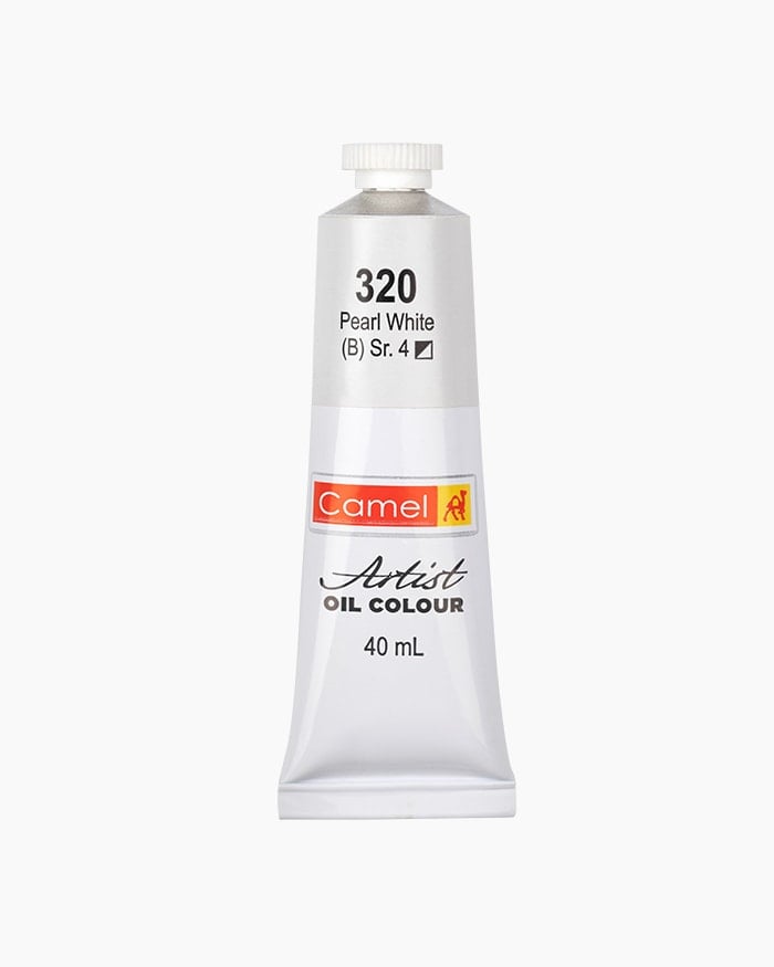 Camel Artist Oil Colour Individual tube of Pearl White in 40 ml