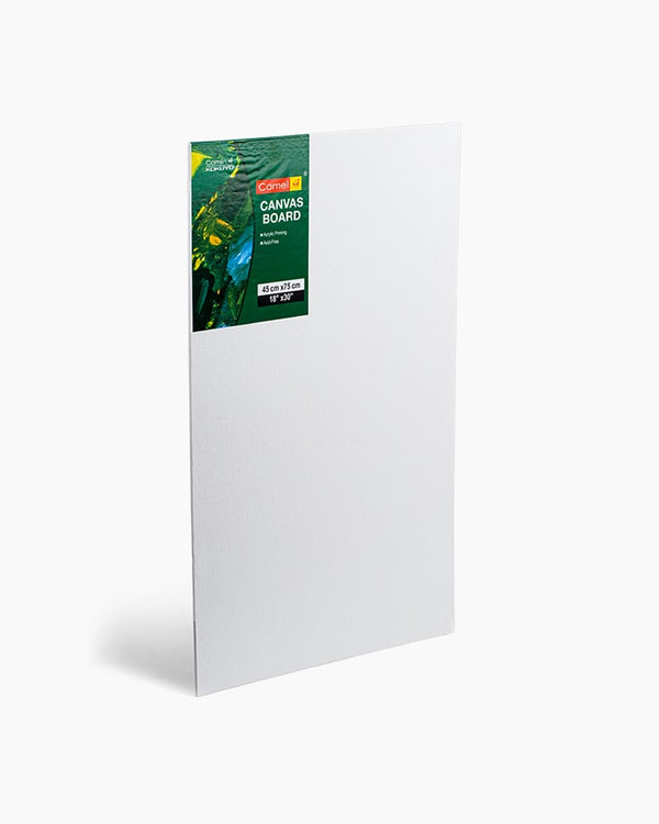 Camel Large Individual Canvas Board with Size- 45 cm x 75 cm (18" x 30"), Pack of 2