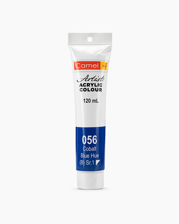 Camel Artist Acrylic Colour Individual tube of Cobalt Blue Hue in 120 ml