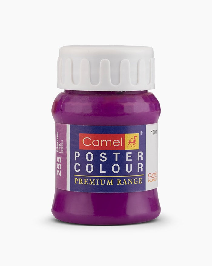 Camel Premium Poster Colour Individual bottle of Mauve in 100 ml