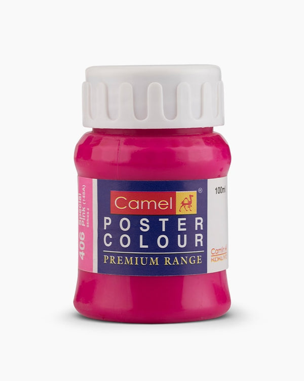 Camel Premium Poster Colour Individual bottle of Special Pink in 100 ml